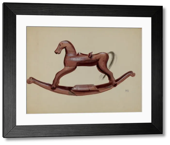 Framed Print : Hobby Horse Toy, 1935 / 1942. Creator: Raoul Du Bois Framed Print : Hobby Horse Toy, 1935 / 1942. Creator: Raoul Du Bois