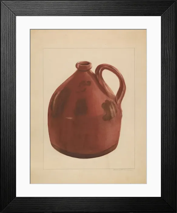 Framed Print : Jug, c. 1936. Creator: Bessie Forman Framed Print : Jug, c. 1936. Creator: Bessie Forman