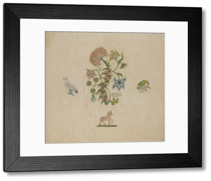 Framed Print : Embroidery, c. 1940. Creator: Isabella Ruth Doerfler Framed Print : Embroidery, c. 1940. Creator: Isabella Ruth Doerfler