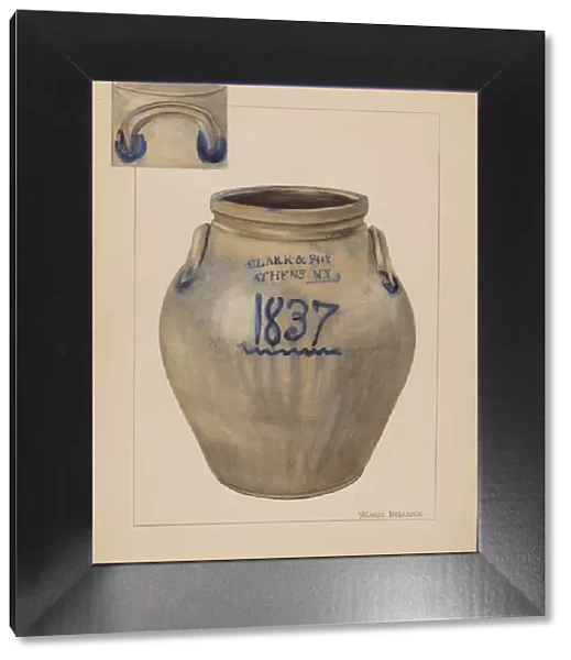 Jar, c. 1936. Creator: Yolande Delasser
