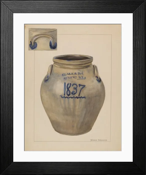 Framed Print : Jar, c. 1936. Creator: Yolande Delasser Framed Print : Jar, c. 1936. Creator: Yolande Delasser