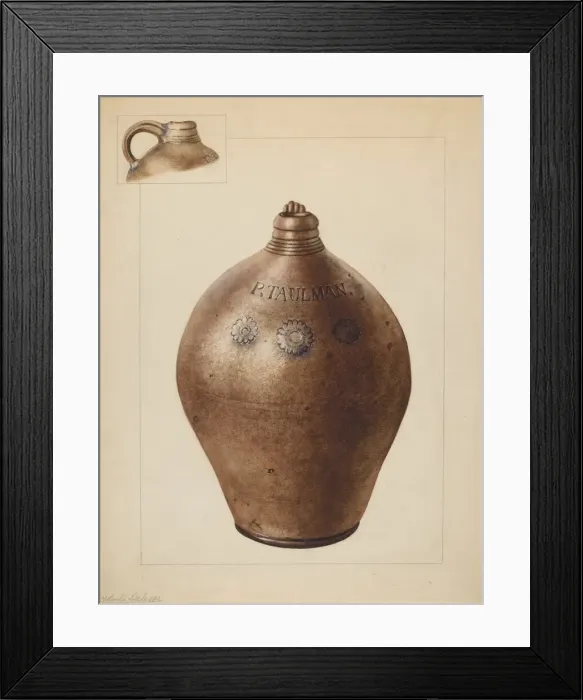 Framed Print : Jug, c. 1937. Creator: Yolande Delasser Framed Print : Jug, c. 1937. Creator: Yolande Delasser