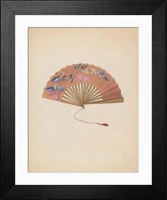 Framed Print : Fan, 1935 / 1942. Creator: Bessie Forman Framed Print : Fan, 1935 / 1942. Creator: Bessie Forman