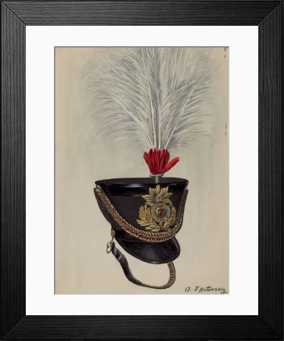 Framed Print : Field Officers Hat, c. 1936. Creator: Aaron Fastovsky Framed Print : Field Officers Hat, c. 1936. Creator: Aaron Fastovsky