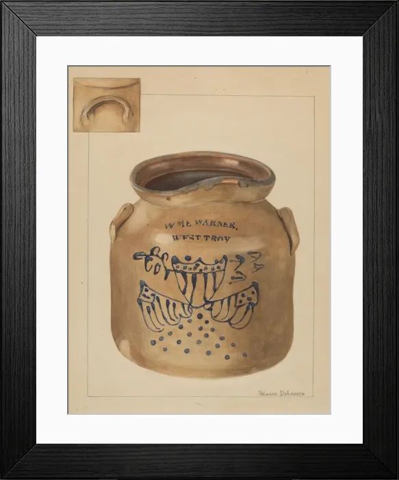Framed Print : Jar, c. 1936. Creator: Yolande Delasser Framed Print : Jar, c. 1936. Creator: Yolande Delasser
