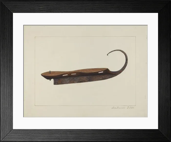 Framed Print : Ice Skate, c. 1938. Creator: Samuel Fineman Framed Print : Ice Skate, c. 1938. Creator: Samuel Fineman