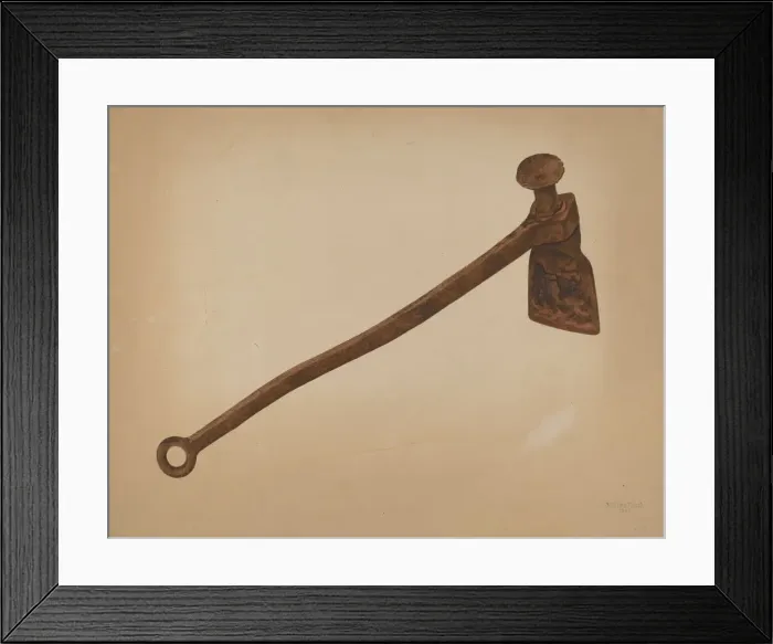 Framed Print : Hawsing Iron, 1939. Creator: William Frank Framed Print : Hawsing Iron, 1939. Creator: William Frank