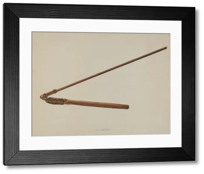 Framed Print : Flail, c. 1938. Creator: Max Fernekes Framed Print : Flail, c. 1938. Creator: Max Fernekes