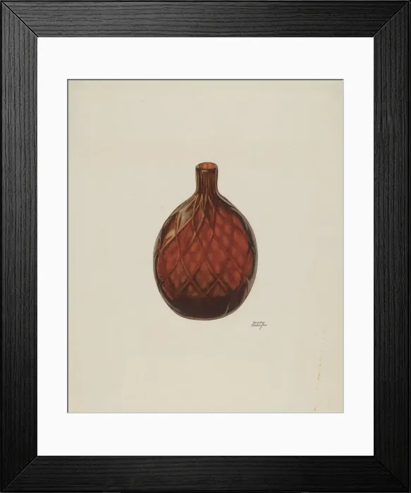 Framed Print : Flask, c. 1940. Creator: Beverly Chichester Framed Print : Flask, c. 1940. Creator: Beverly Chichester