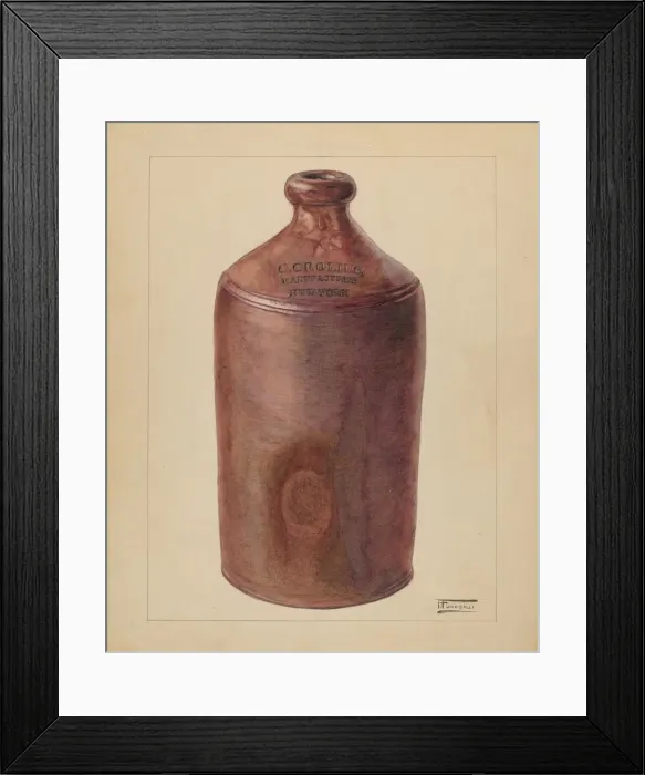 Framed Print : Ink Bottle, c. 1936. Creator: Frank Fumagalli Framed Print : Ink Bottle, c. 1936. Creator: Frank Fumagalli