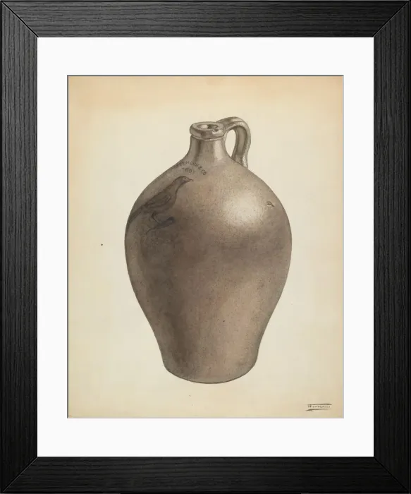 Framed Print : Jug, c. 1938. Creator: Frank Fumagalli Framed Print : Jug, c. 1938. Creator: Frank Fumagalli