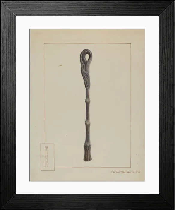 Framed Print : Iron Hitching Post, c. 1937. Creator: Samuel Fineman Framed Print : Iron Hitching Post, c. 1937. Creator: Samuel Fineman