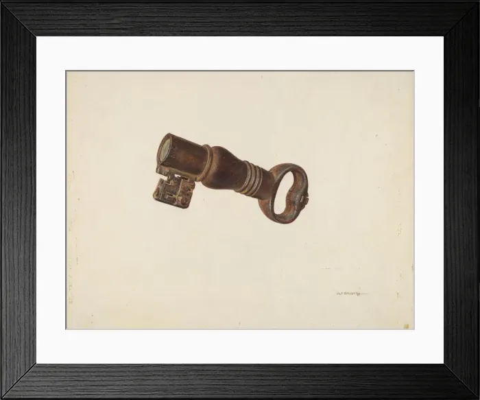 Framed Print : Key Bank, c. 1940. Creator: William O. Fletcher Framed Print : Key Bank, c. 1940. Creator: William O. Fletcher