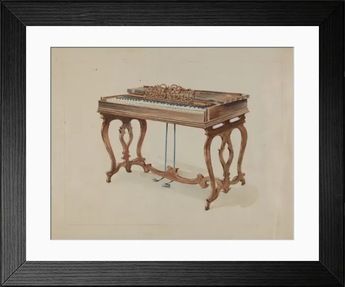 Framed Print : Gem Roller Organ, c. 1936. Creator: John Dieterich Framed Print : Gem Roller Organ, c. 1936. Creator: John Dieterich