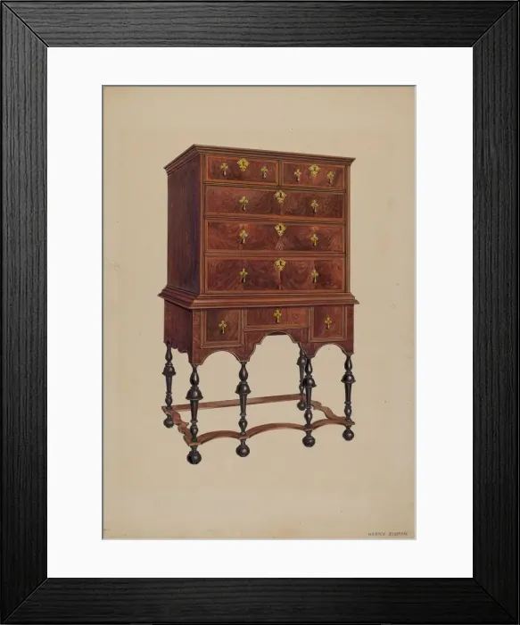 Framed Print : Highboy, c. 1936. Creator: Harry Eisman Framed Print : Highboy, c. 1936. Creator: Harry Eisman