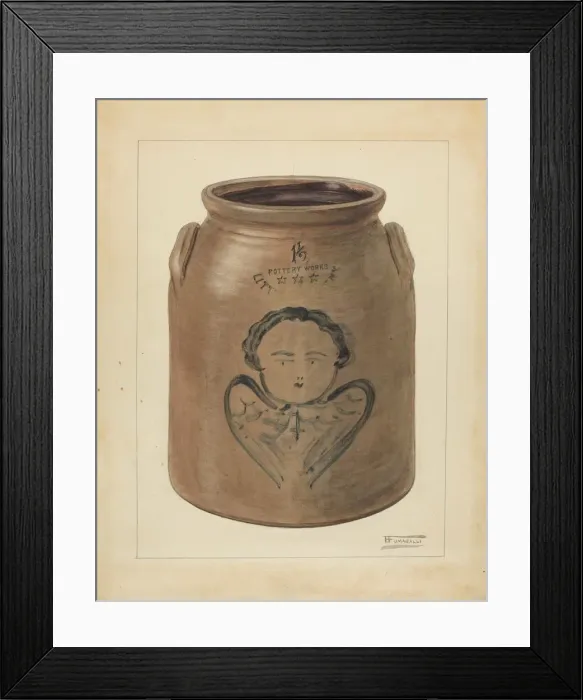 Framed Print : Jar, c. 1953. Creator: Frank Fumagalli Framed Print : Jar, c. 1953. Creator: Frank Fumagalli
