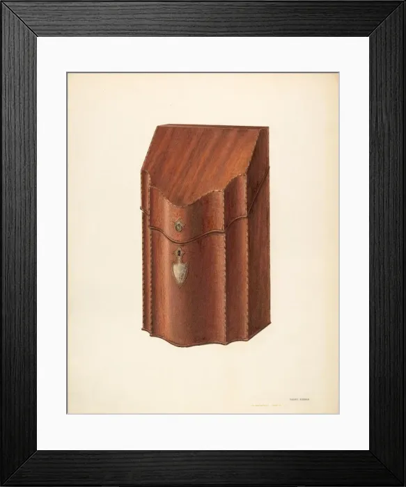 Framed Print : Knife Box, c. 1940. Creator: Harry Eisman Framed Print : Knife Box, c. 1940. Creator: Harry Eisman