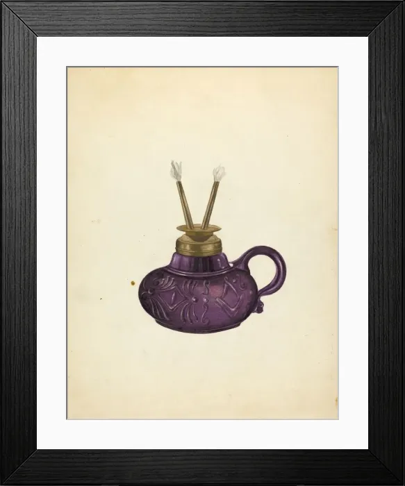 Framed Print : Lamp, c. 1937. Creator: John Fisk Framed Print : Lamp, c. 1937. Creator: John Fisk