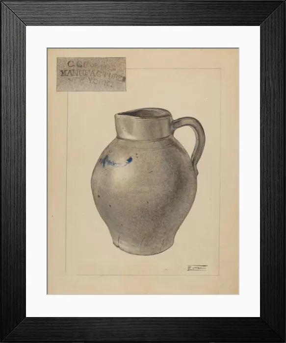 Framed Print : Pitcher, c. 1936. Creator: Frank Fumagalli Framed Print : Pitcher, c. 1936. Creator: Frank Fumagalli