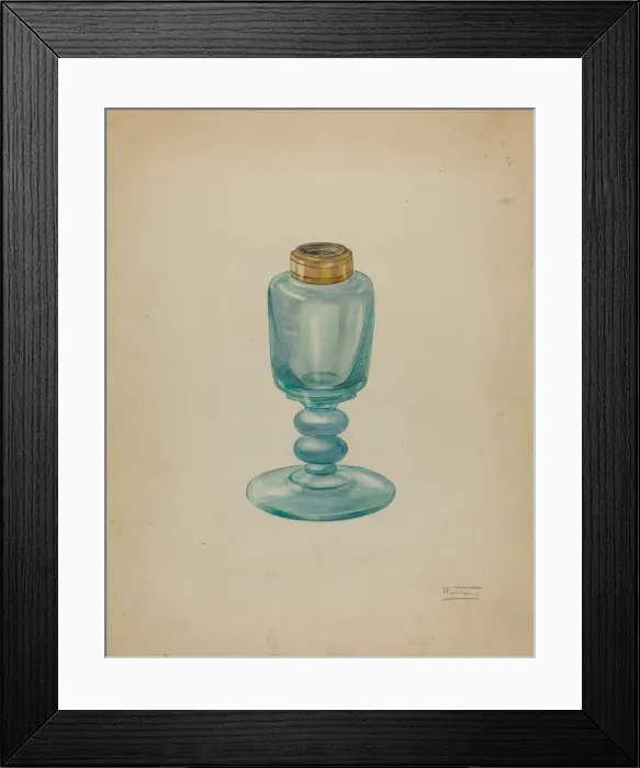 Framed Print : Lamp, c. 1940. Creator: Frank Fumagalli Framed Print : Lamp, c. 1940. Creator: Frank Fumagalli