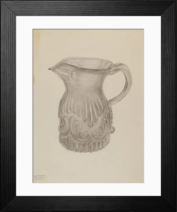 Framed Print : Pitcher, c. 1937. Creator: Frank Fumagalli Framed Print : Pitcher, c. 1937. Creator: Frank Fumagalli