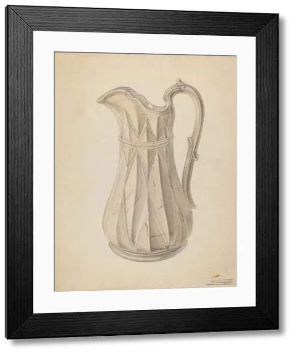 Framed Print : Pitcher, c. 1938. Creator: Frank Fumagalli Framed Print : Pitcher, c. 1938. Creator: Frank Fumagalli