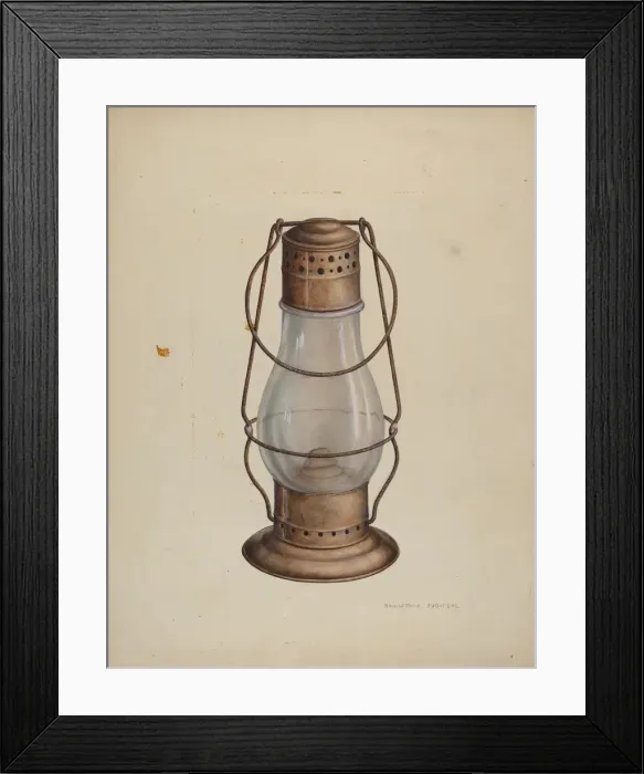 Framed Print : Lantern, c. 1939. Creator: Samuel W. Ford Framed Print : Lantern, c. 1939. Creator: Samuel W. Ford