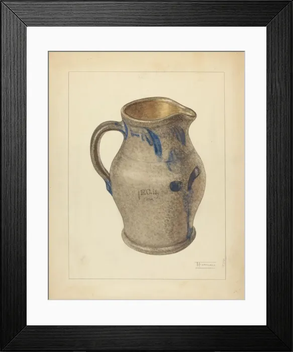 Framed Print : Pitcher, c. 1940. Creator: Frank Fumagalli Framed Print : Pitcher, c. 1940. Creator: Frank Fumagalli
