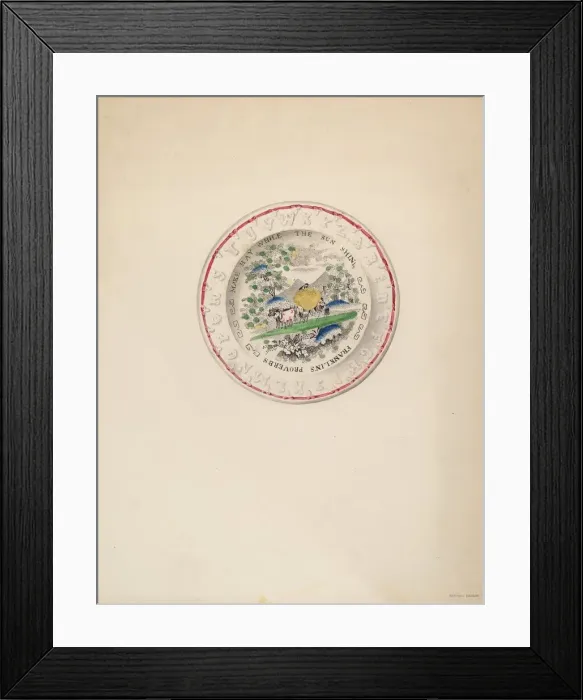 Framed Print : Plate, 1935 / 1942. Creator: Samuel Faigin Framed Print : Plate, 1935 / 1942. Creator: Samuel Faigin
