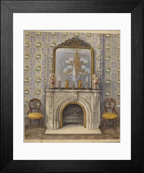 Framed Print : Portion of a Drawing Room, c. 1938. Creator: Elisabeth Fulda Framed Print : Portion of a Drawing Room, c. 1938. Creator: Elisabeth Fulda