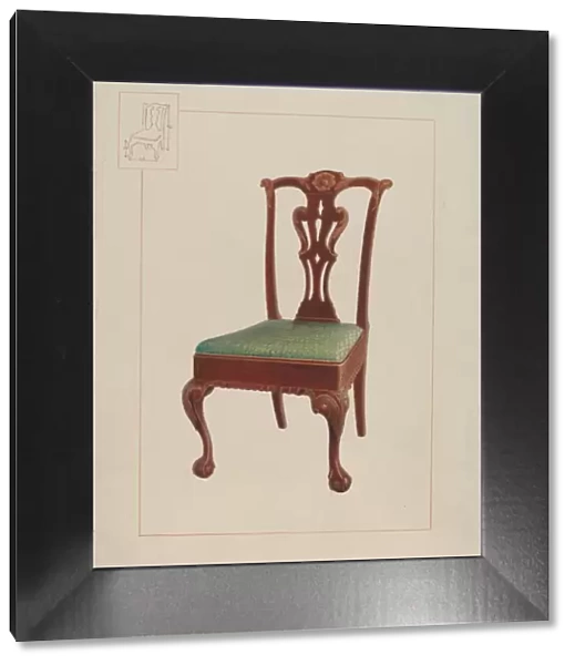 Mahogany Chair, 1937. Creator: Edward L Loper