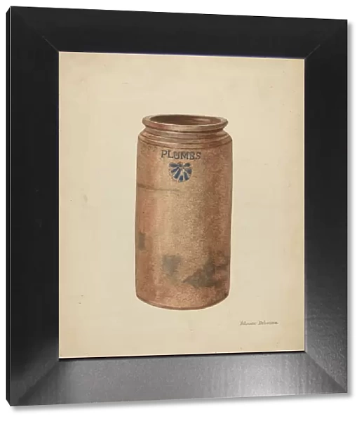 Preserve Jar, c. 1953. Creator: Yolande Delasser