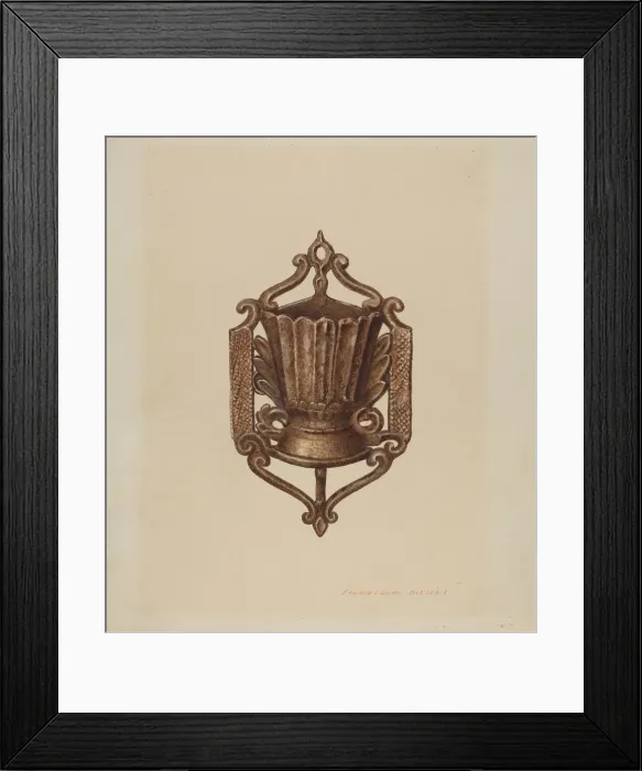 Framed Print : Match Holder, 1935 / 1942. Creator: Edward L Loper Framed Print : Match Holder, 1935 / 1942. Creator: Edward L Loper