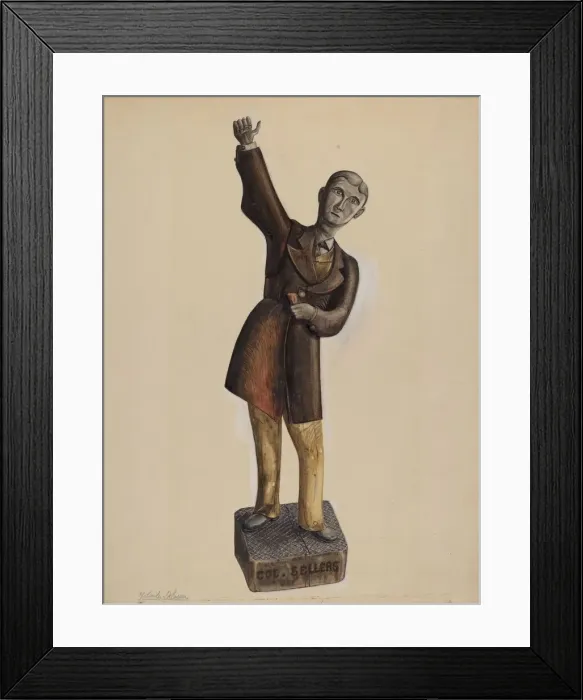 Framed Print : Medicine Man, c. 1937. Creator: Yolande Delasser Framed Print : Medicine Man, c. 1937. Creator: Yolande Delasser