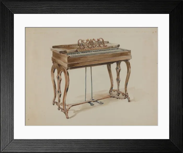 Framed Print : Melodeon, c. 1936. Creator: John Dieterich