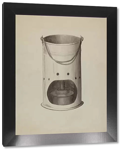 Metal Lantern, c. 1936. Creator: Edward L Loper