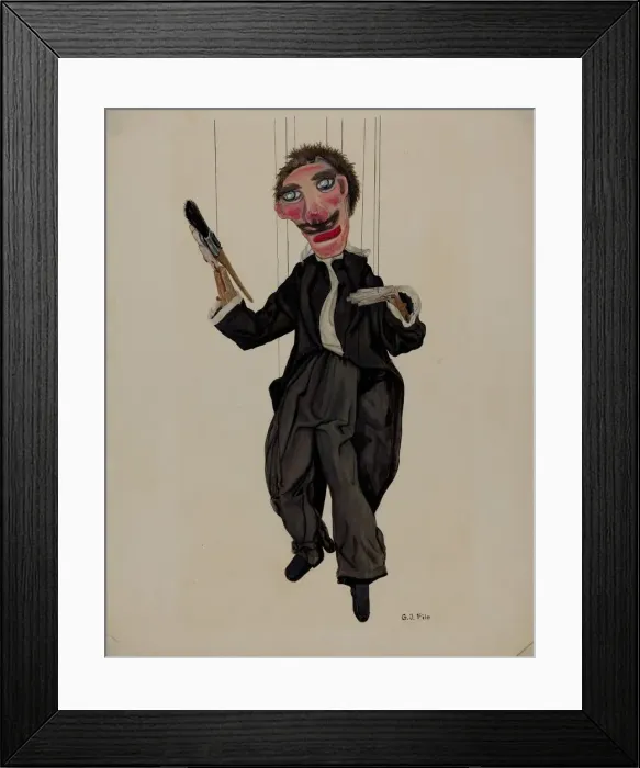 Framed Print : Puppet, 1935 / 1942. Creator: George File Framed Print : Puppet, 1935 / 1942. Creator: George File