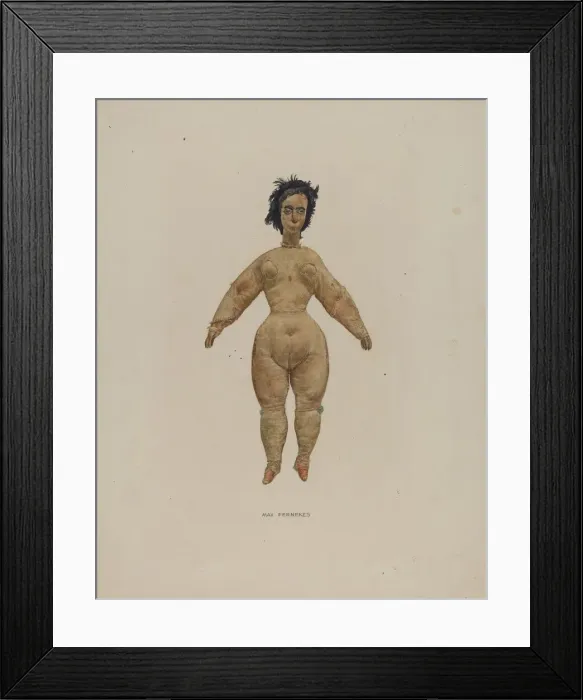 Framed Print : Nude Doll, 1935 / 1942. Creator: Max Fernekes Framed Print : Nude Doll, 1935 / 1942. Creator: Max Fernekes