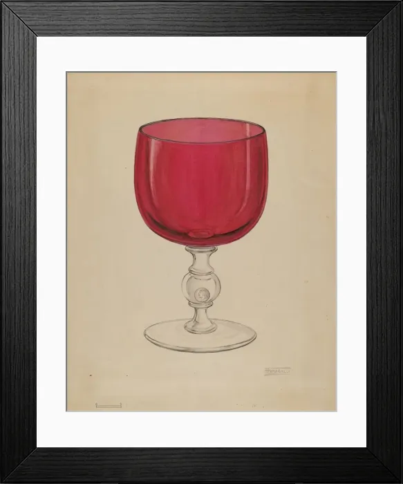 Framed Print : Ornamental Goblet, c. 1936. Creator: Frank Fumagalli Framed Print : Ornamental Goblet, c. 1936. Creator: Frank Fumagalli