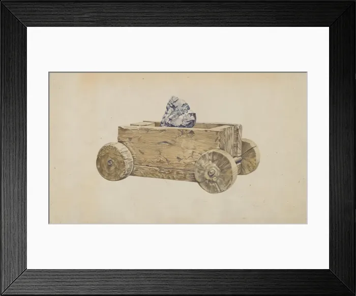 Framed Print : Miners Cart, c. 1937. Creator: Frank Eiseman Framed Print : Miners Cart, c. 1937. Creator: Frank Eiseman