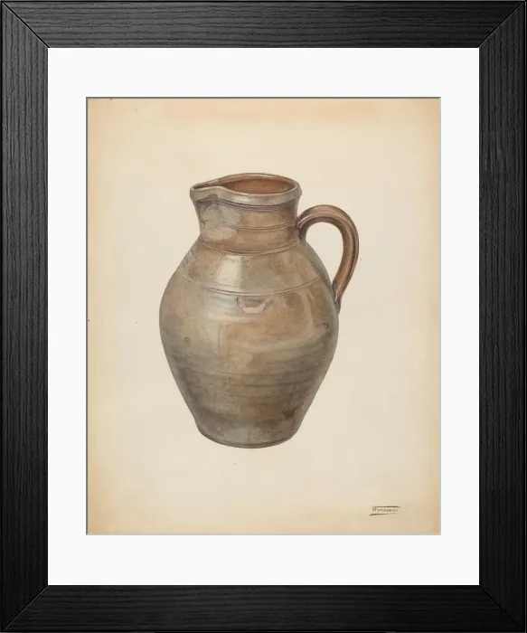 Framed Print : Pitcher, 1938. Creator: Frank Fumagalli Framed Print : Pitcher, 1938. Creator: Frank Fumagalli