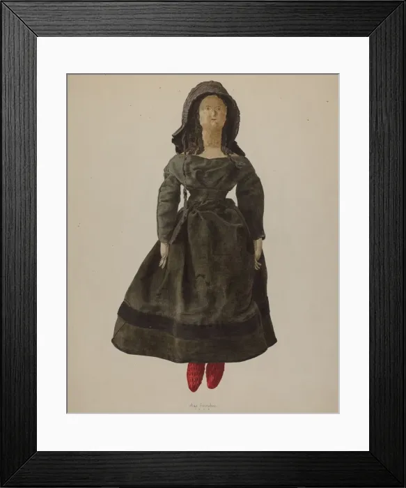 Framed Print : Quaker Doll, 1938. Creator: Max Fernekes Framed Print : Quaker Doll, 1938. Creator: Max Fernekes