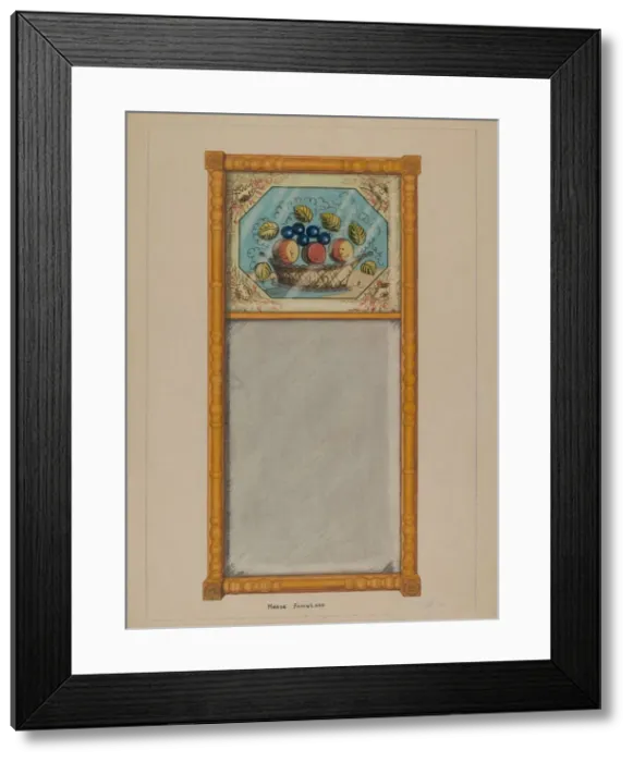 Framed Print : Mirror, c. 1937. Creator: Marie Famularo Framed Print : Mirror, c. 1937. Creator: Marie Famularo