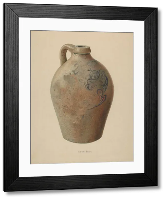 Framed Print : Molasses Jug, c. 1942. Creator: Samuel Faigin Framed Print : Molasses Jug, c. 1942. Creator: Samuel Faigin