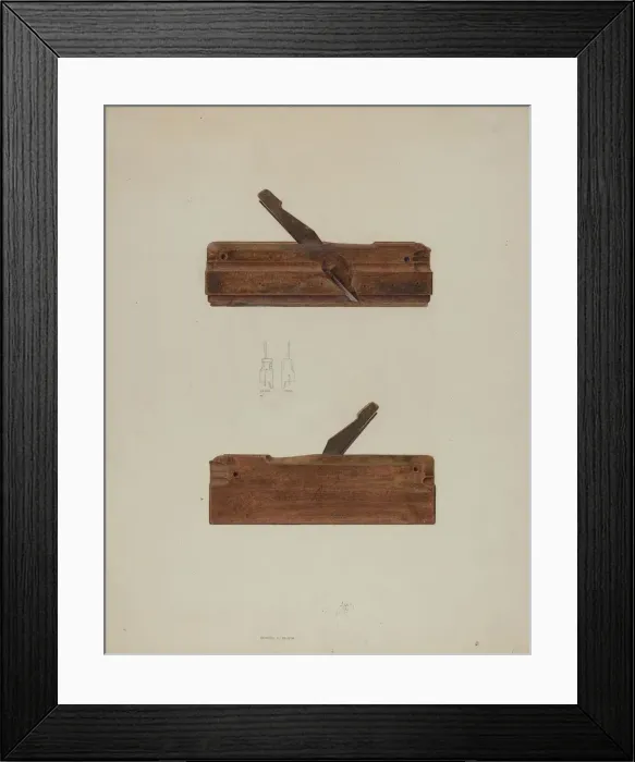 Framed Print : Rabbet Plane, c. 1937. Creator: Samuel Faigin Framed Print : Rabbet Plane, c. 1937. Creator: Samuel Faigin