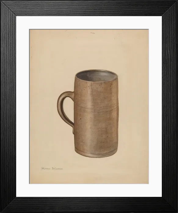 Framed Print : Mug, c. 1936. Creator: Yolande Delasser Framed Print : Mug, c. 1936. Creator: Yolande Delasser