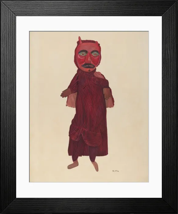Framed Print : Old Nick, the Devil, c. 1937. Creator: George File Framed Print : Old Nick, the Devil, c. 1937. Creator: George File