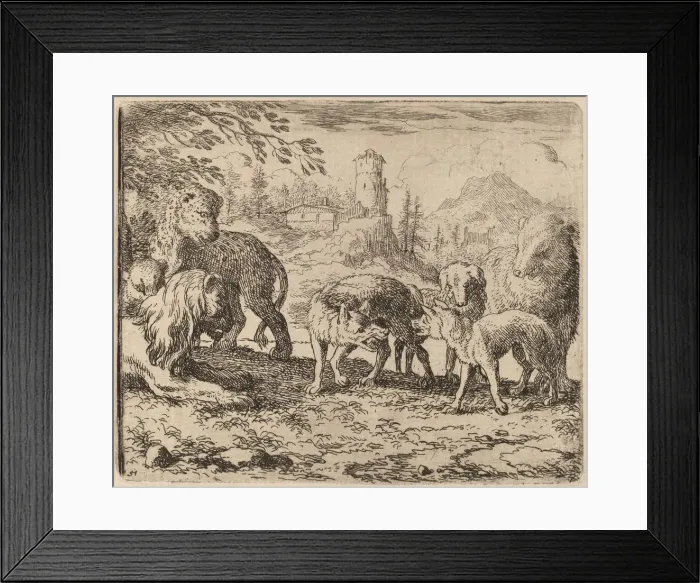 Framed Print : Reynard Condemned, probably c. 1645 / 1656. Creator: Allart van Everdingen Framed Print : Reynard Condemned, probably c. 1645 / 1656. Creator: Allart van Everdingen
