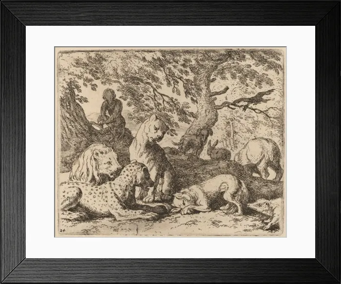Framed Print : Reynard Winds His Tale and Wrongs His Father, probably c. 1645 / 1656 Framed Print : Reynard Winds His Tale and Wrongs His Father, probably c. 1645 / 1656