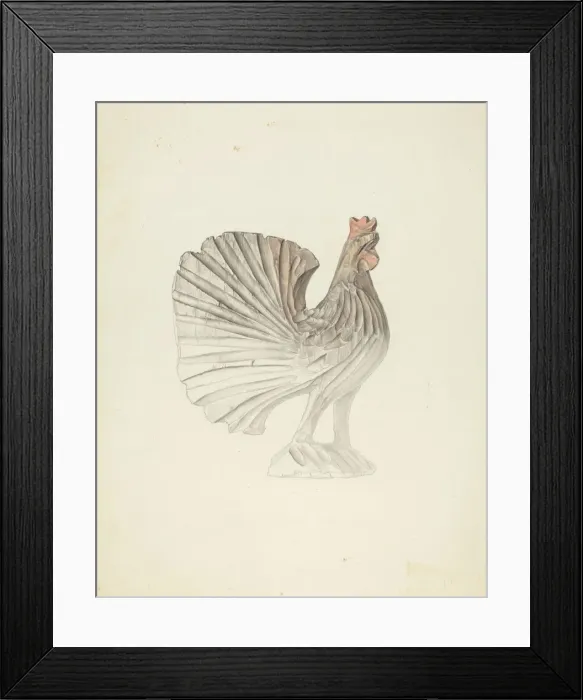 Framed Print : Rooster, c. 1939. Creator: Elisabeth Fulda Framed Print : Rooster, c. 1939. Creator: Elisabeth Fulda